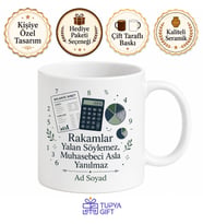 Muhasebeci Bilanço Ve Rakamlar Kupa Bardak Hediye