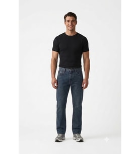 555™ Relaxed Straight bol kesim Erkek Jean Pantolon - 0002
