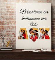 BK Gift Kişiye Özel Fotoğraflı Aşk Tasarımlı Kanvas Tablo-5, Ev Hediyesi, Arkadaşa Hediye, Sevgiliye Hediye