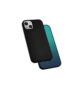 Apple iPhone 13 Uyumlu Kılıf Zore Silk Silikon (Siyah)