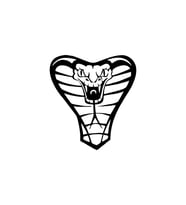 Miyrem Sticker Serisi Cobra Yılanı Sticker (Siyah)