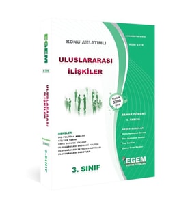 Egem Eğitim Yayınları Güncel (aöf) Uluslararası Ilişkiler 3.sınıf 6.dönem "bahar" (Çok Renkli)
