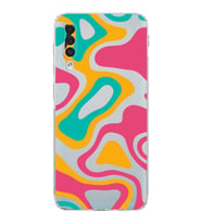 Samsung Galaxy A50s  Kamera Korumalı  Kapak Renkli Desen Tasarımlı  Şeffaf Kılıf