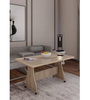 Eliusta %100 Mdf Orta Sehpa Tekerlekli Masa Salon Sehpası
