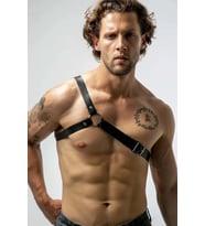 Tek Omuz Deri Erkek Harness - BRFM211