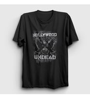 Presmono Unisex Siyah La Hollywood Undead T-Shirt 149797tt