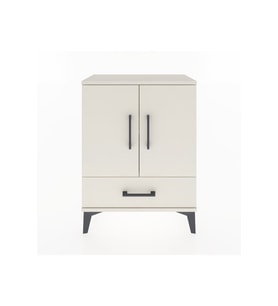 Arges Komodin 2 Raflı Tek Çekmeceli Tek Kapaklı 60x30x80 Aytaşı-Aytaşı