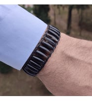 Clays Jewellery Akik Taşı Arpa Kesim Bileklik