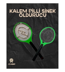 Mey İthalat® Hafif ve Ergonomik Elektronik Böcek Öldürücü – Güvenlik Koruması ile Pil Kontrollü