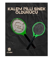 Mey İthalat® Hafif ve Ergonomik Elektronik Böcek Öldürücü – Güvenlik Koruması ile Pil Kontrollü