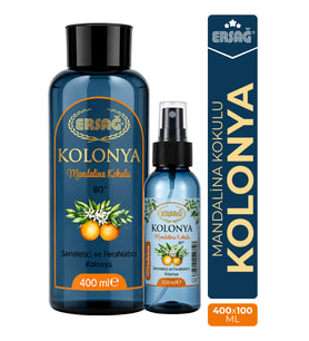 ERSAĞ Aparatlı Mandalina Kokulu Kolonya 400 ML x 100 ML