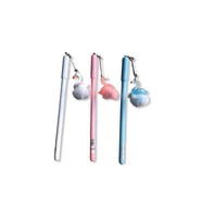 Mikro Peluşlu Flamingo Jel Kalem SC2001