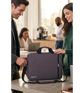 Classone XYZ Serisi XYZ-T24 15.6 Uyumlu Unisex Macbook Laptop Notebook El ve Omuz Çantası Gri