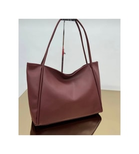 Bordo Zoe Model Geniş Hacimli Omuz Çantası