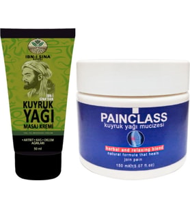 İbn-i Sina Kuyruk Yağı Dindirici Krem Kas Sırt Bel El Ayak Kullanım 50 ml + 150 ml Painclass Büyük B