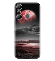 Infınix Hot 20i Kılıf Resimli Desenli Silikon Platinium Series Red World 1836