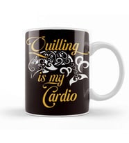 Quilling Is My Cardio Paper Filigree Crafting Hobby Artist Kupa Bardak Porselen