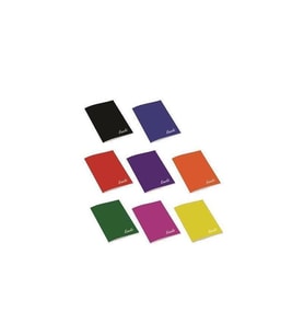 Komeks Dikişli Defter Plastik Kapak Kareli 80 Yaprak A4 Defter (6 Lı Paket) (Karışık)