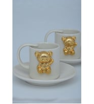 Gold Ayıcıklı Kahve Fincanı