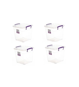 Dikey Saklama Kabı 4'lü Set, 4x7,7 Lt, Pratik ve Şık Depolama Çözümü