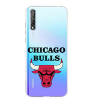 Huawei P Smart s Uyumlu Kamera korumalı Kapak Chicago Bulls Tasarımlı  Şeffaf Kılıf