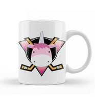 Unicorn Mighty Ducks Logo Mix Kupa Bardak Porselen