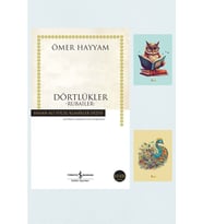 Dörtlükler 9789754586930 - Rubaiyat - Ömer Hayyam - not defterli Seti (2 NOT DEFTERLİ) (Krem)