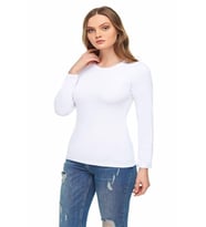 Tutku Elit 2203 Kadın Uzun Kol Fanila Body - 1 Adet (Beyaz)