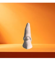Dekoratif Cüce Obje, Taş Tozu Ham Beyaz El Yapımı, Ev Dekoru, Masa Dekoru, Biblo