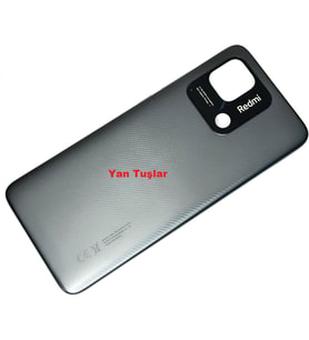 Redmi 10C Kasa Arka Kapak Batarya Kapağı Siyah