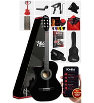 Midex CG-396BK SOLAK Klasik Gitar Siyah Renk Full Set Sap Ayarlı 4/4 yetişkin Boy