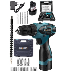 Titan 12 V Çift Metal Şanzuman Çift Akülü Şarjlı Vidalama Matkap 24 Parça S