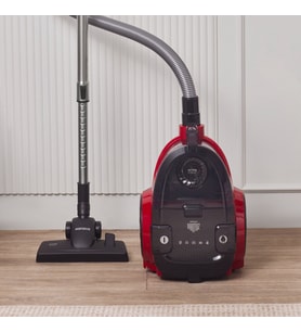 Karaca Vantuz Action Force X10 2 Lt Toz Torbasız Hazneli Elektrikli Süpürge Cherry Red 899 W