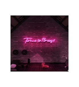Time to Beast Yazılı Neon Tabela