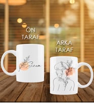 Kişiye Özel Baş Harfli İsimli Tasarım Kupa Bardak