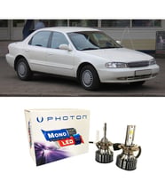 Kia Clarus Led Xenon Uzun + Kısa Far Ampulü H4 Mono Yeni Seri Beyaz