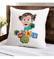 Kişiye Özel Zeka Küpü Bebek Karikatürlü Yastık