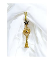 Deniz Yıldızı Metal Püsküllü Göz Dikiz Ayna Süsü, Metal Lineart Göz Figürü Tarz Yeni Araba Hediyesi