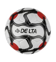 Delta Vega El Dikişli Futbol Topu 5 Numara, Beyaz-Siyah-Kırmız (Beyaz - Siyah - Kırmızı)