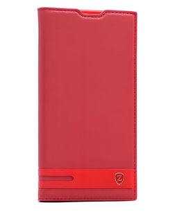 Asus Zenfone 4 Max ZC554KL Kılıf Elite Kapaklı Kılıf (Kırmızı)