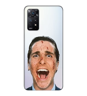Xiaomi Redmi Note 12 PRO 4G Uyumlu American Psycho Tasarımlı Şeffaf Telefon Kılıfı