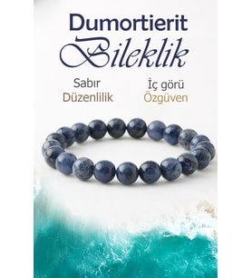 Dumortierit Doğaltaş Bileklik, Dumortierit Doğal Taş Bileklik B1049 (8mm-20cm)