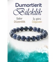 Dumortierit Doğaltaş Bileklik, Dumortierit Doğal Taş Bileklik B1049 (8mm-20cm)