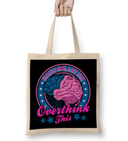 Funny Hang On Let Me Overthink This Thinking Pun Bez Çanta Uzun Saplı