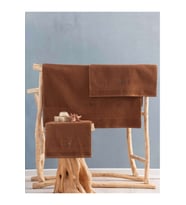 Cotton Box %100 Pamuk 3 Parça Wellness Havlu Seti -Terra Toprak