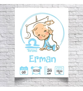 Burç ve Bebek Temalı Yaş Panosu