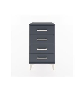 Arges Komodin 4 Çekmeceli 44x30x80 Antrasit-Antrasit
