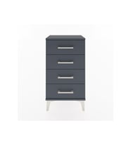 Arges Komodin 4 Çekmeceli 44x30x80 Antrasit-Antrasit