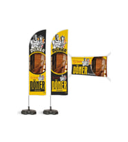 Döner 2 Yelken Bayrak + Branda Pankart Paketi V1