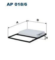 FILTRON AP0186 Hava Filtresi 17801B1010